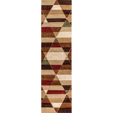 Kehoe Retro Diamonds Geometric Area Rug